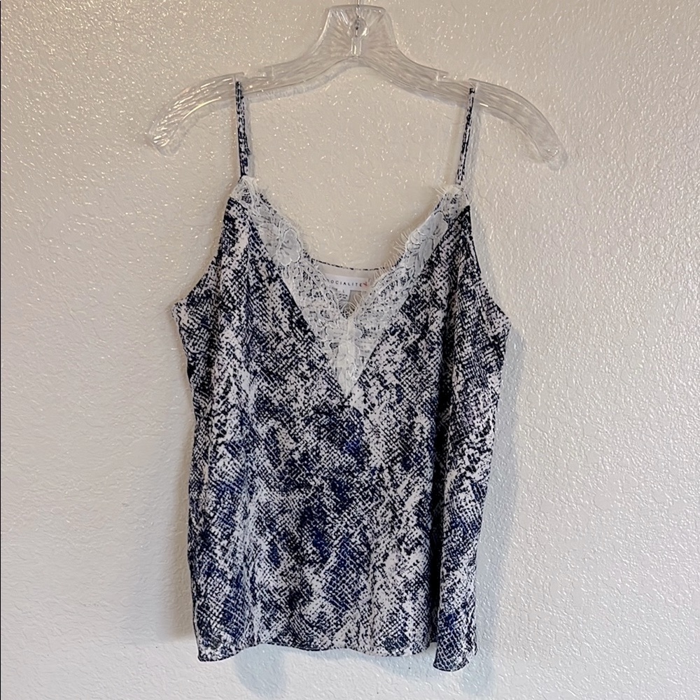 Socialite Blue and Purple Bustier Camisole Top